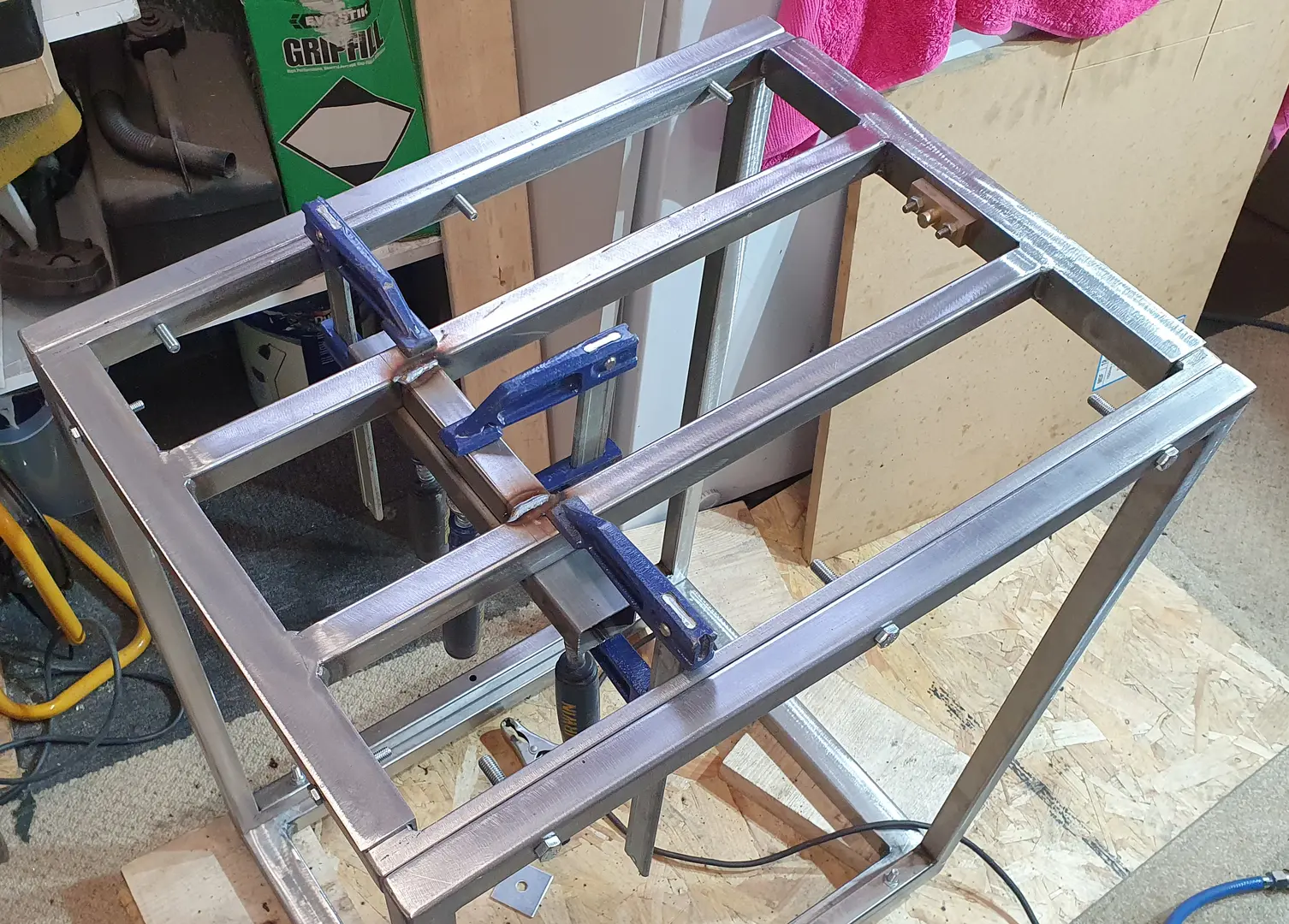 Removable top section welded