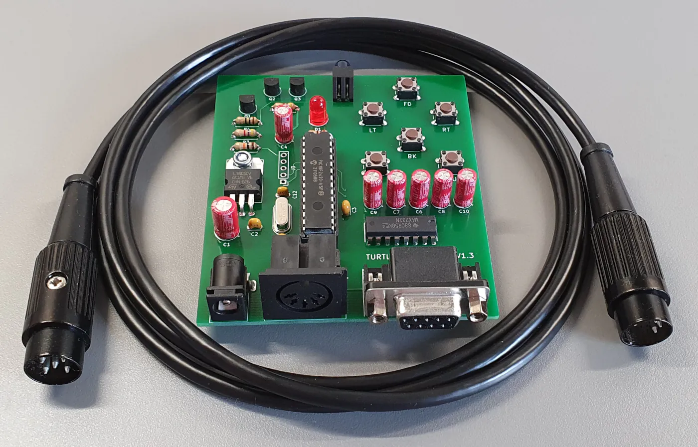 Reproduction Communicator PCB with Serial Cable